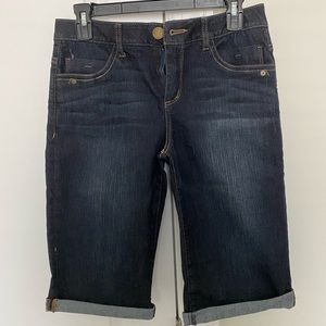 Stretch Denim Bermuda Shorts NWOT